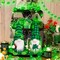 2 Pack Gnomes Plush Lucky Green Shamrock Home Table Decor Ornaments for Irish Saint Patrick's Day